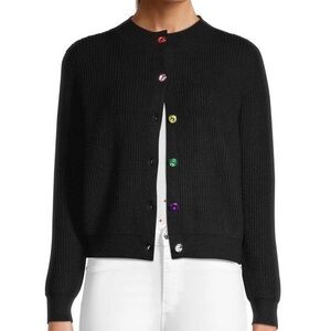 Lea &‎ Viola rib-Knit whimsigoth grunge Cardigan sweater M